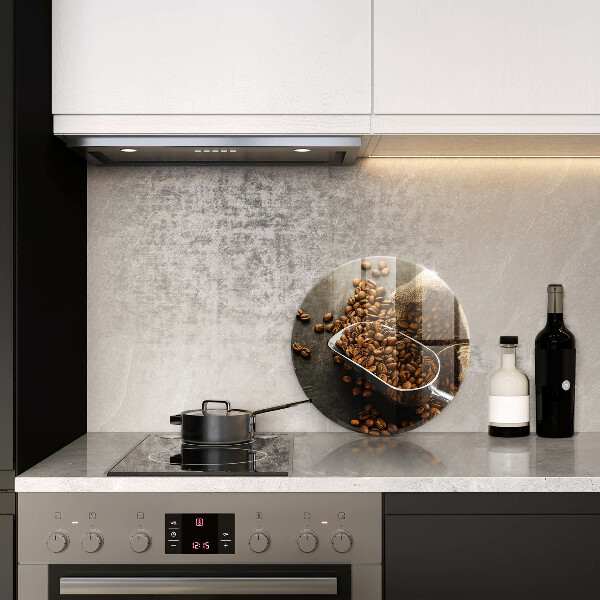 Üveg vágódeszka Kávébab