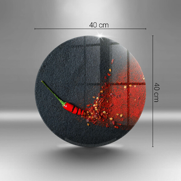 Üveg vágódeszka Csili paprika