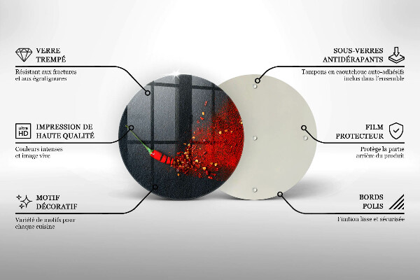 Üveg vágódeszka Csili paprika