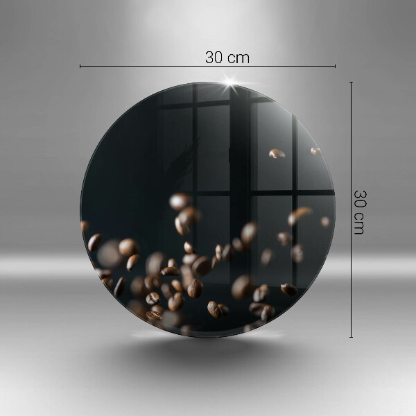 Üveg vágódeszka Lehulló kávébab