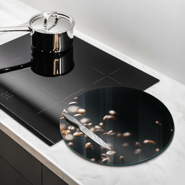 Üveg vágódeszka Lehulló kávébab