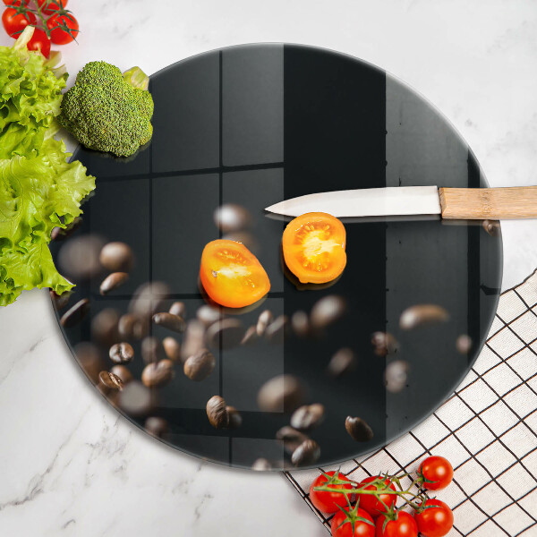 Üveg vágódeszka Lehulló kávébab