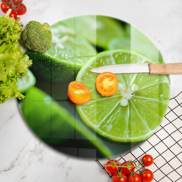 Üveg vágódeszka Lime citrus