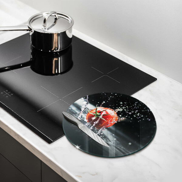 Üveg vágódeszka Paradicsom vízben