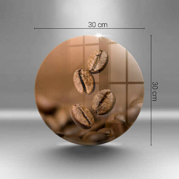 Üveg vágódeszka Kávébab