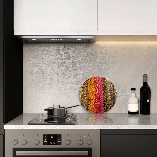 Üveg vágódeszka Színes fűszerek