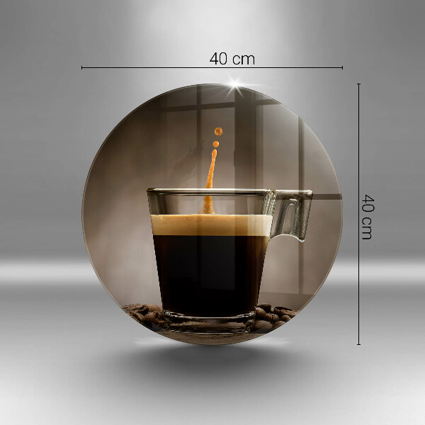 Üveg vágódeszka Üveg és kávébab