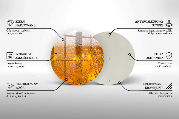 Üveg vágódeszka Igyál sörhabot