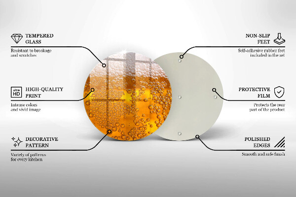 Üveg vágódeszka Igyál sörhabot