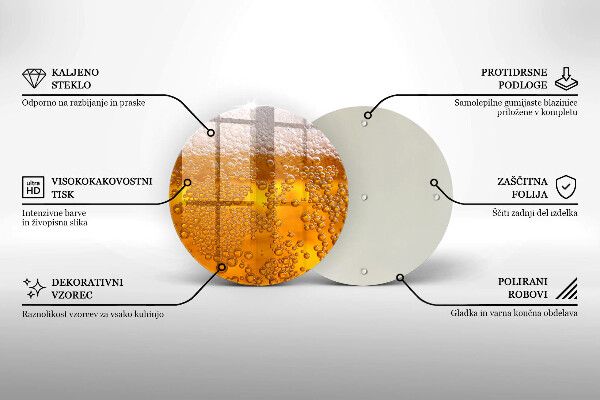 Üveg vágódeszka Igyál sörhabot
