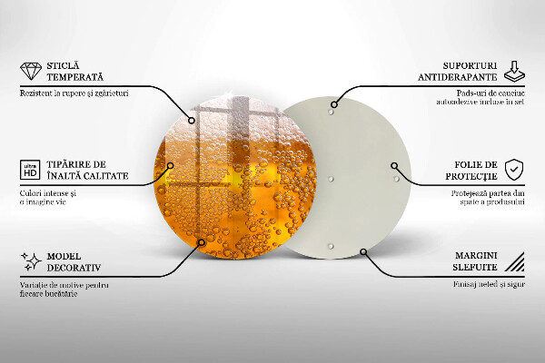 Üveg vágódeszka Igyál sörhabot