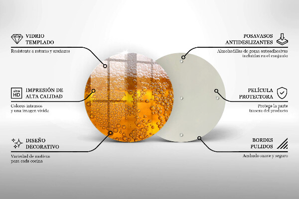 Üveg vágódeszka Igyál sörhabot