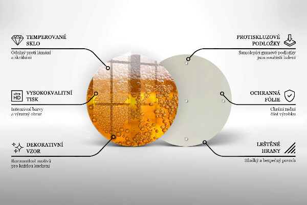 Üveg vágódeszka Igyál sörhabot