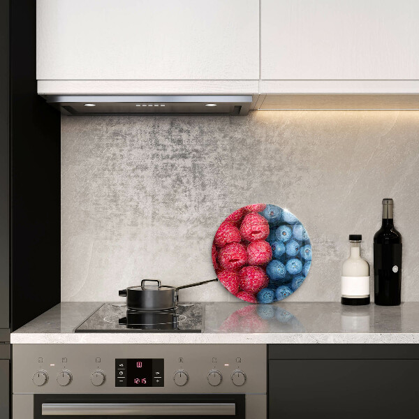 Üveg vágódeszka Málna és áfonya gyümölcsök