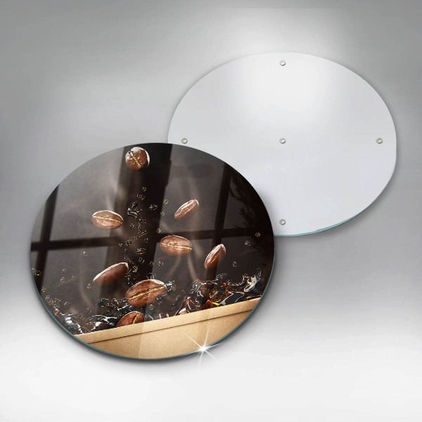 Üveg vágódeszka Forró kávébab