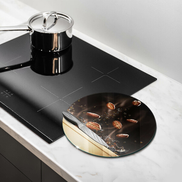 Üveg vágódeszka Forró kávébab