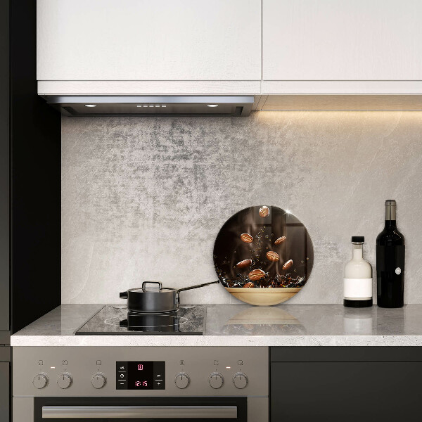 Üveg vágódeszka Forró kávébab