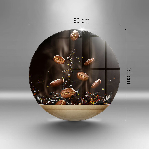 Üveg vágódeszka Forró kávébab