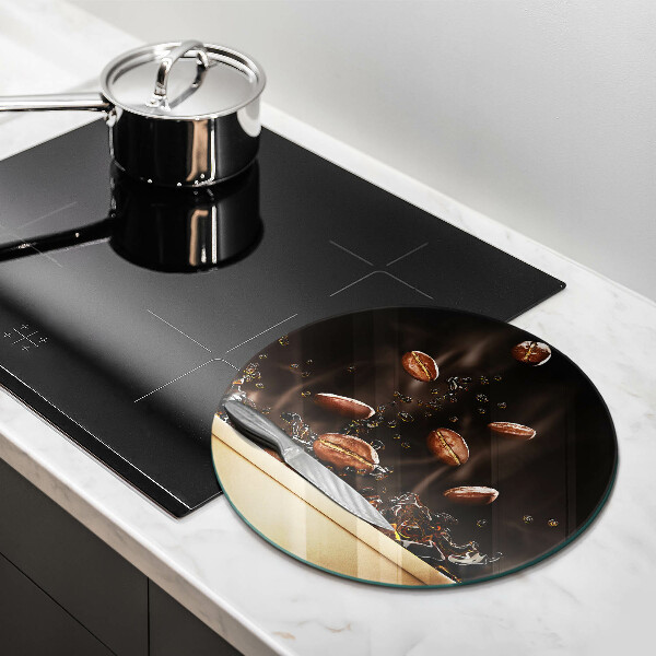 Üveg vágódeszka Forró kávébab