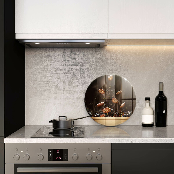 Üveg vágódeszka Forró kávébab