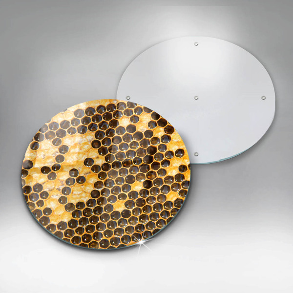 Üveg vágódeszka Méhsejt