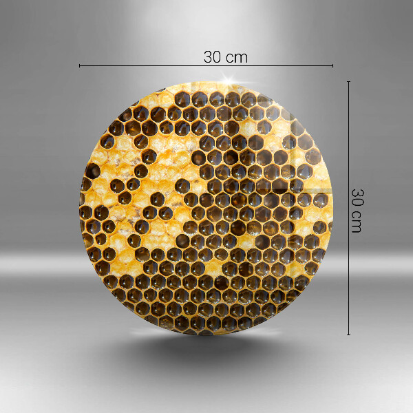 Üveg vágódeszka Méhsejt