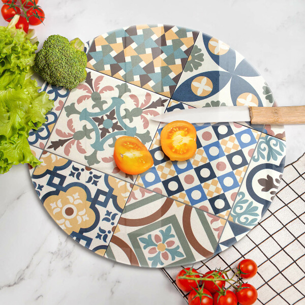 Üveg vágódeszka Dekoratív csempe