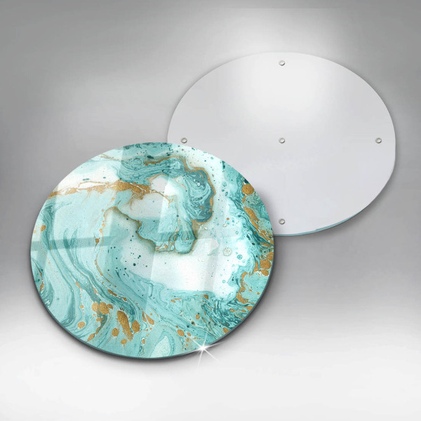 Üveg vágódeszka Kék absztrakció