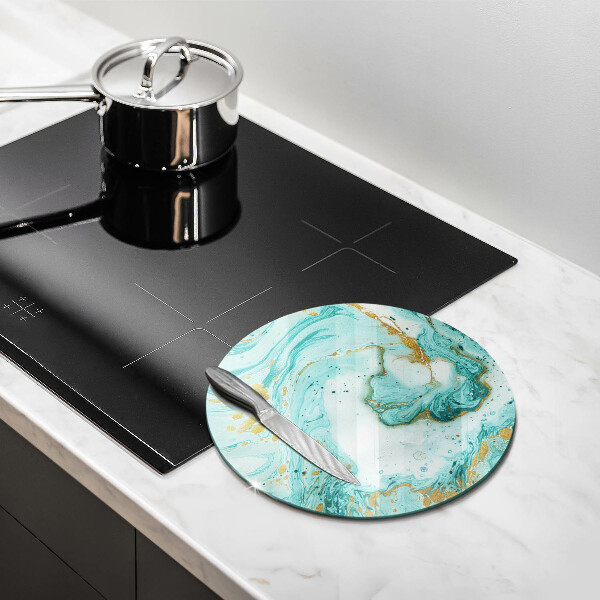 Üveg vágódeszka Kék absztrakció