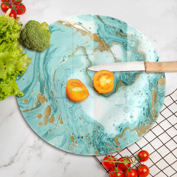 Üveg vágódeszka Kék absztrakció