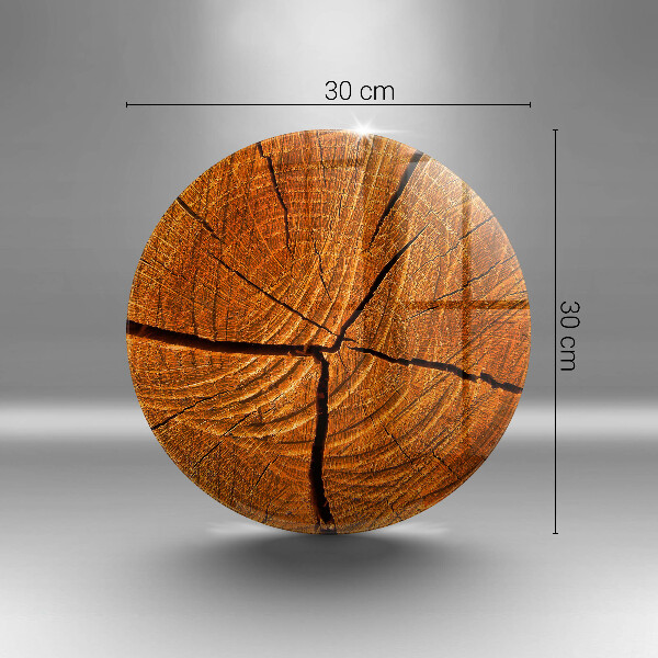 Üveg vágódeszka Fa törzsszerkezet