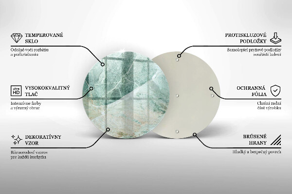 Üveg vágódeszka Kő szerkezet