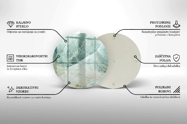 Üveg vágódeszka Kő szerkezet