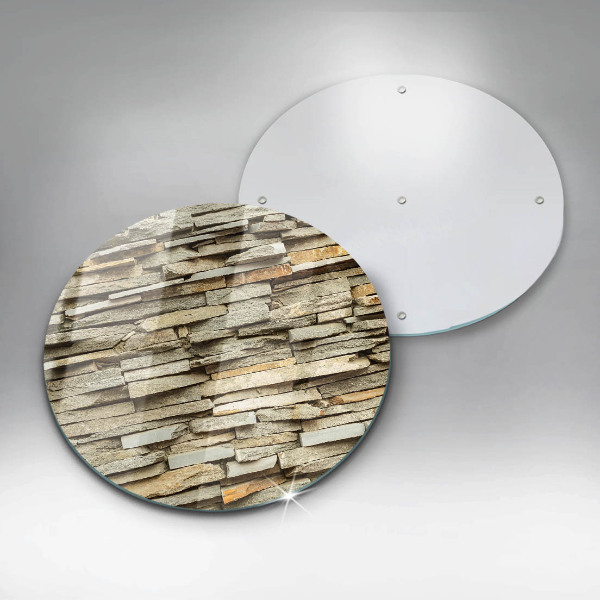 Üveg vágódeszka Díszítő kövek