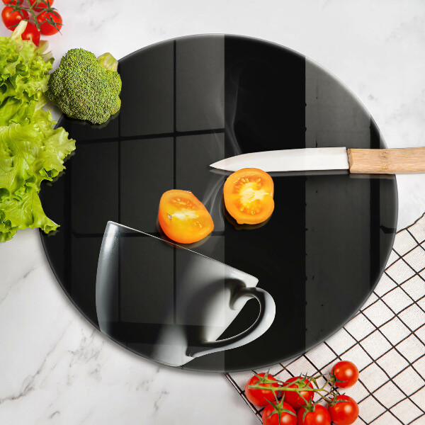 Üveg vágódeszka Egy csésze tea