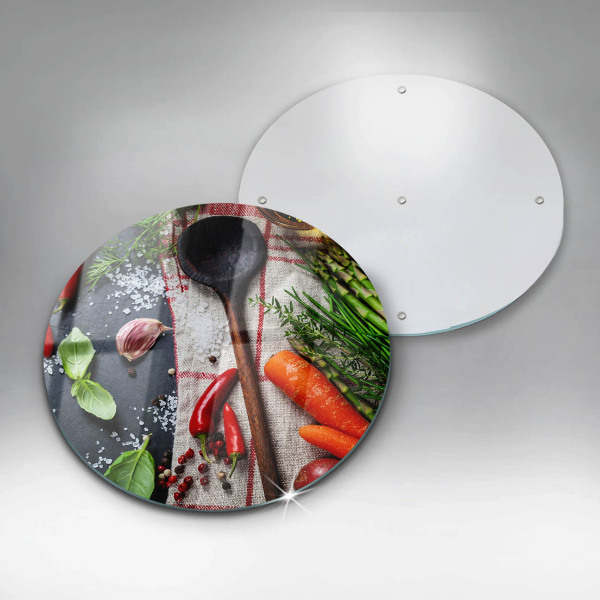 Üveg vágódeszka Konyhai étel