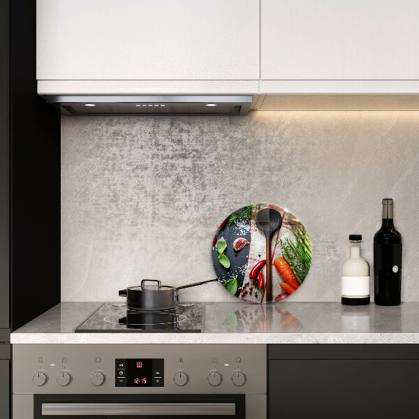 Üveg vágódeszka Konyhai étel