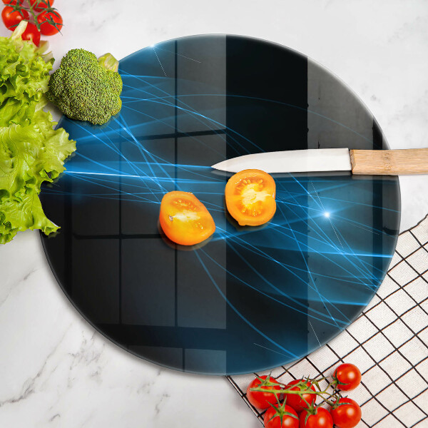 Üveg vágódeszka Absztrakt kék füst