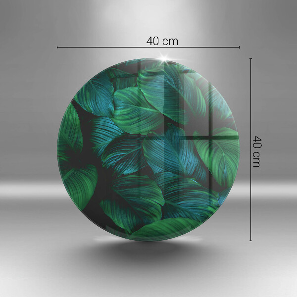 Üveg vágódeszka Dzsungel levelei