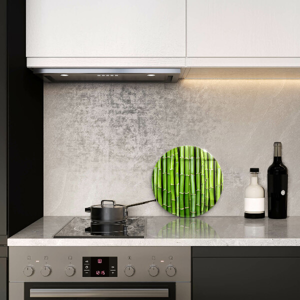 Üveg vágódeszka Természetes bambuszok