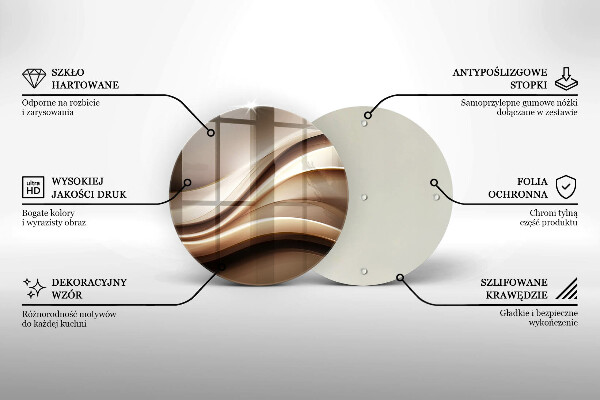 Üveg vágódeszka Absztrakciós finom vonalak