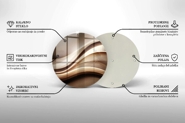 Üveg vágódeszka Absztrakciós finom vonalak