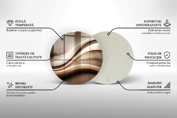 Üveg vágódeszka Absztrakciós finom vonalak