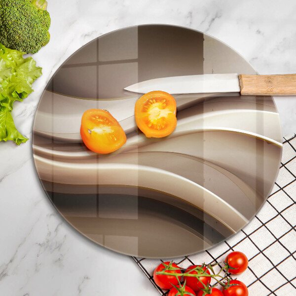 Üveg vágódeszka Absztrakciós finom vonalak