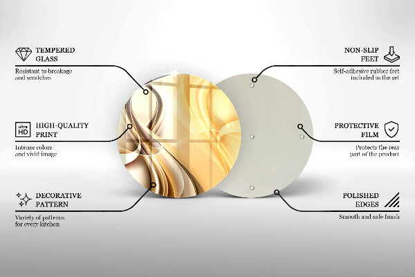 Üveg vágódeszka Füst absztrakció