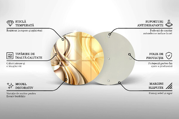 Üveg vágódeszka Füst absztrakció