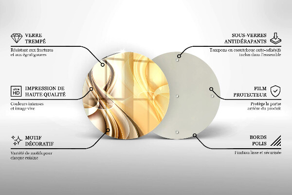 Üveg vágódeszka Füst absztrakció