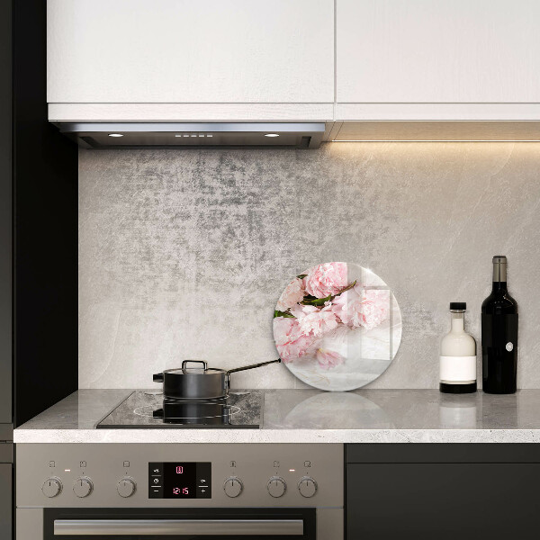 Üveg vágódeszka Finom rózsa virágok