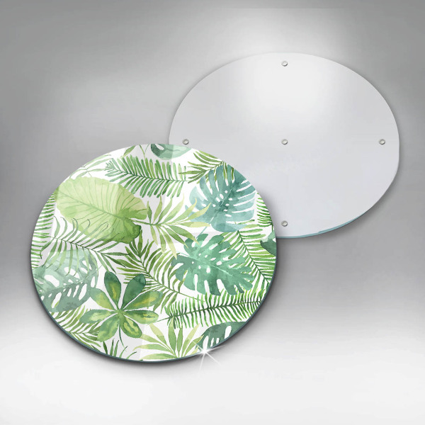 Üveg vágódeszka Akvarell boho levelek