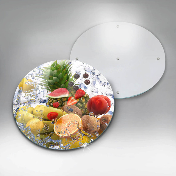 Üveg vágódeszka Lédús gyümölcs és víz